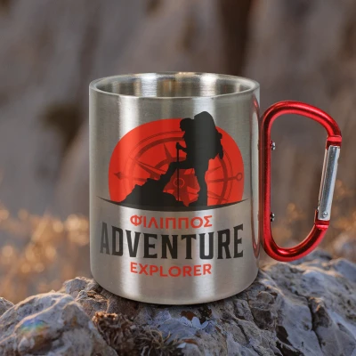 Εξατομικευμένη κούπα από ανοξείδωτο ατσάλι 200ml - Adventure explorer