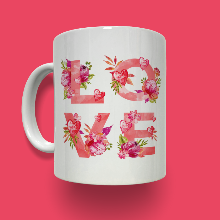 Προσωποποιημένη Κούπα - Γράμματα watercolor και φωτογραφία