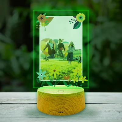 Εξατομικευμένη λάμπα LED - Λουλούδια