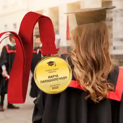 Εξατομικευμένο μετάλλιο - Απόφοιτος με χρώμα