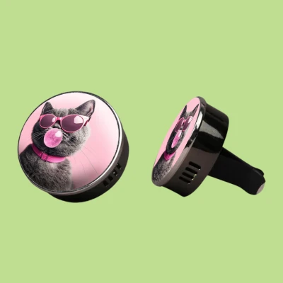 Μεταλλικό αρωματικό αποσμητικό - Γάτα