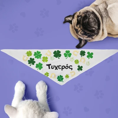 Μπαντάνα σκύλου - Χρυσό τριφύλλι