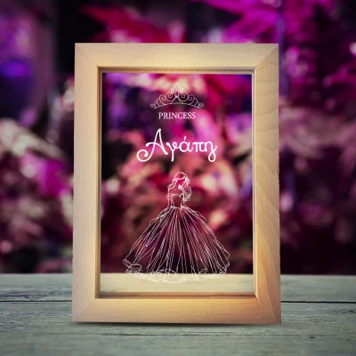 Φωτεινή κορνίζα φωτογραφιών – Πριγκίπισσα