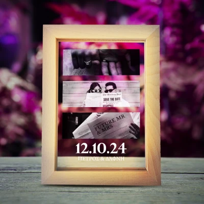 Φωτεινή κορνίζα φωτογραφιών – Αποθήκευση της ημερομηνίας