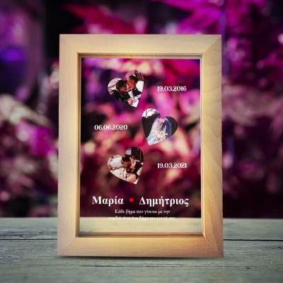 Φωτεινή κορνίζα φωτογραφιών – Αγάπη