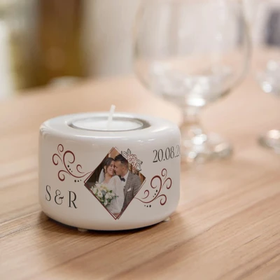 Εξατομικευμένη κεραμική βάση κεριού - Φωτογραφία και κείμενο