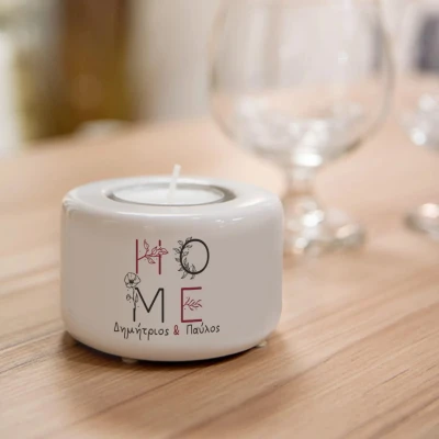 Εξατομικευμένη κεραμική βάση κεριού - Home