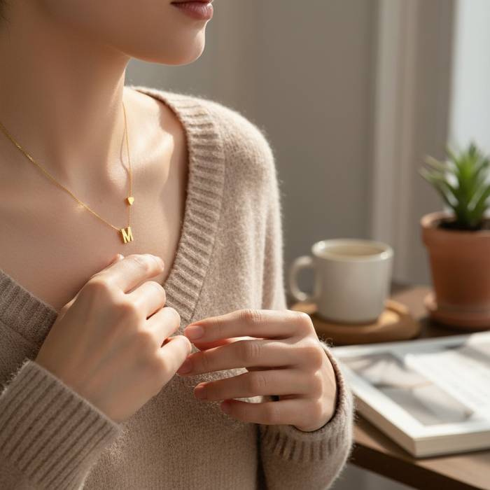 Προσωποποιημένο κολιέ με το αρχικό σου γράμμα