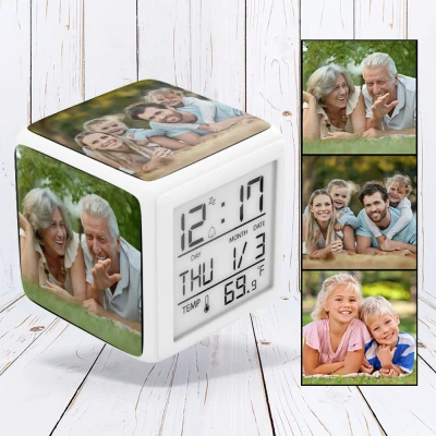  Εξατομικευμένο ψηφιακό ρολόι αγαπημένες αναμνήσεις