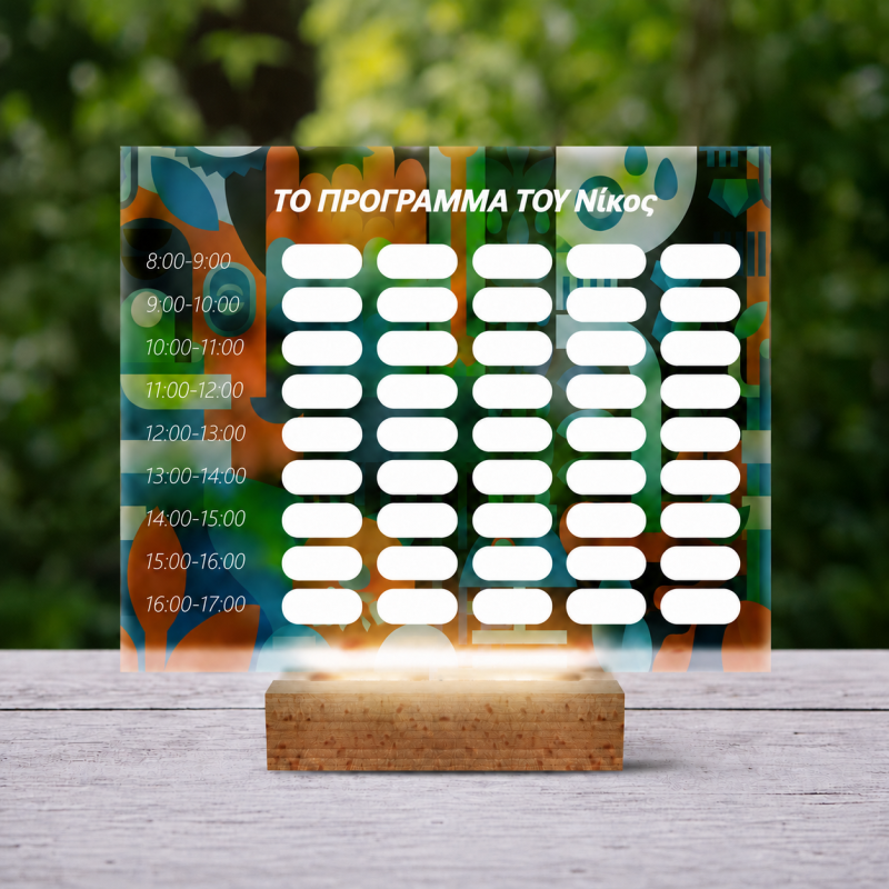 Προσωποποιημένο 3D LED φωτιστικό – πρόγραμμα με μοντέρνο σχέδιο