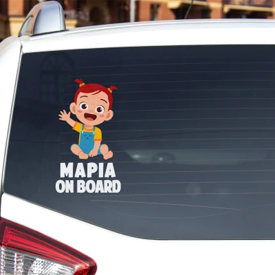 Αυτοκόλλητο αυτοκινήτου Happy bebe