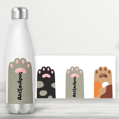 Εξατομικευμένο μπουκάλι - πόδια γάτας