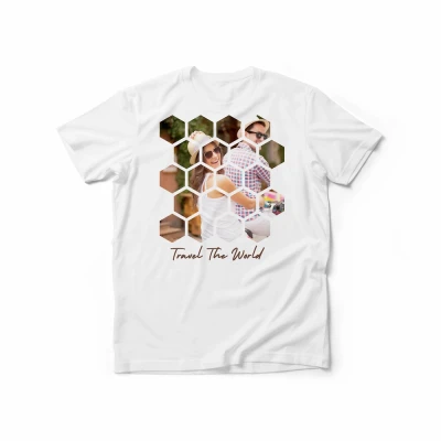 Προσαρμοσμένο μπλουζάκι για άντρες - Ταξίδεψε στον κόσμο