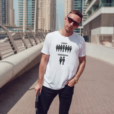 Εξατομικευμένο μπλουζάκι για το πάρτι εργένη - Ελεύθερος σήμερα, παντρεμένος αύριο