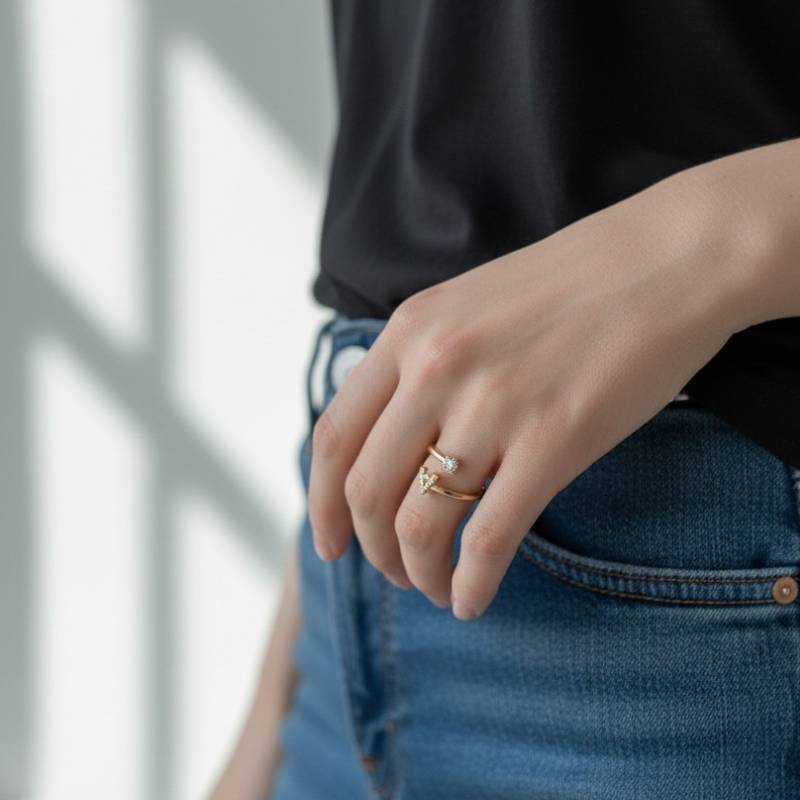 Προσωποποιημένο δαχτυλίδι με αρχικό γράμμα