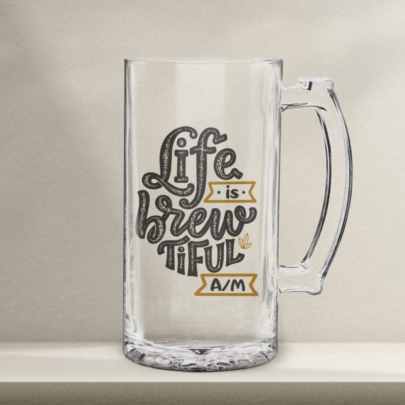 Εξατομικευμένο ποτήρι μπύρας – Life is Brewtiful