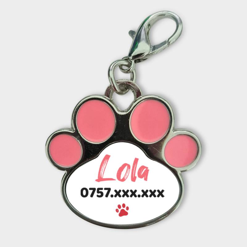 Εξατομικευμένο μενταγιόν για ζώα - Όνομα και αριθμός τηλεφώνου