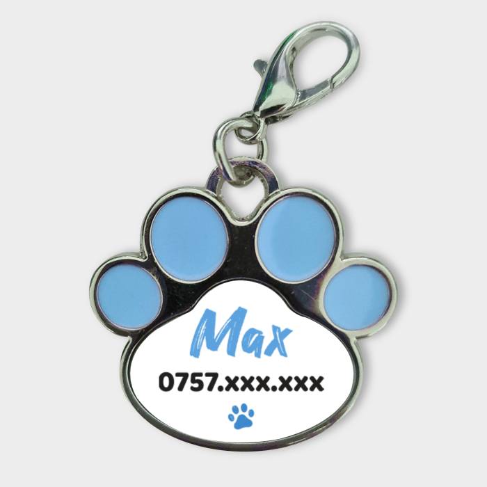 Εξατομικευμένο μενταγιόν για ζώα - Όνομα και αριθμός τηλεφώνου