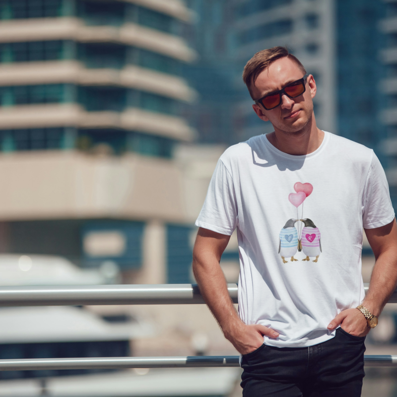 Εξατομικευμένο ανδρικό μπλουζάκι - Πιγκουίνοι