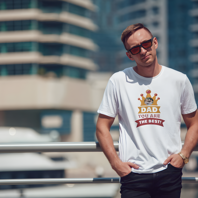 Εξατομικευμένο ανδρικό μπλουζάκι - Μπαμπά, είσαι ο καλύτερος