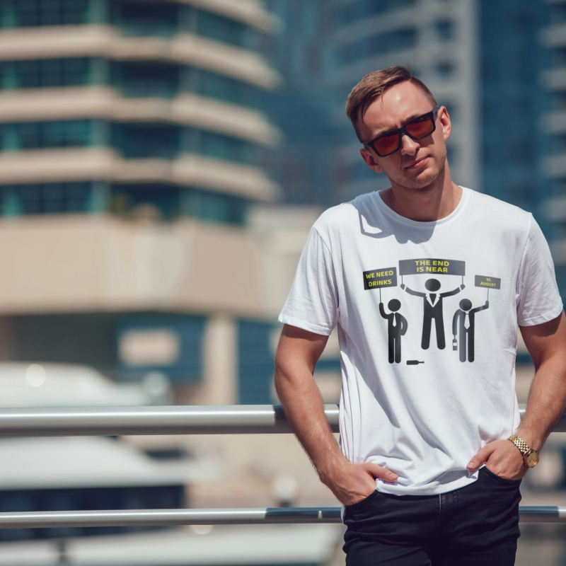 Εξατομικευμένο μπλουζάκι για εργένικο πάρτι - Το τέλος πλησιάζει