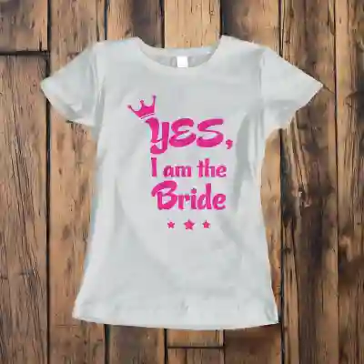Προσωποποιημένο μπλουζάκι για νύφη - Yes, I'm the bride