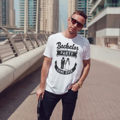 Εξατομικευμένο μπλουζάκι για το πάρτι του εργένη - Τέλος παιχνιδιού