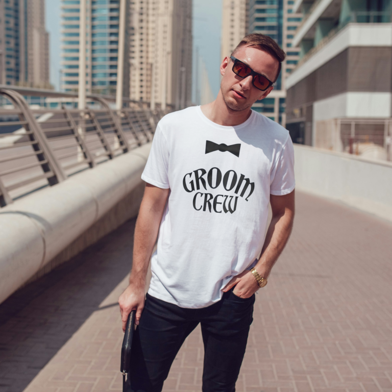 Εξατομικευμένο μπλουζάκι για το πάρτι εργένη - Η ομάδα του γαμπρού