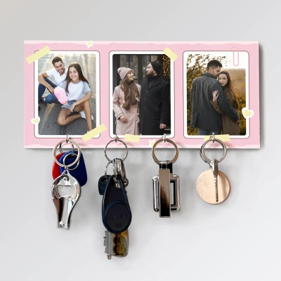 Προσαρμοσμένη κρεμάστρα για κλειδιά - Με τρεις εικόνες