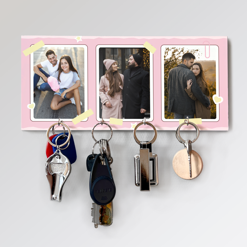 Προσαρμοσμένη κρεμάστρα για κλειδιά - Με τρεις εικόνες
