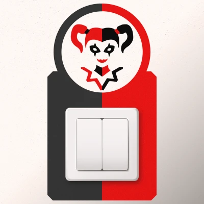 Αυτοκόλλητα για διακόπτες Harley Queen