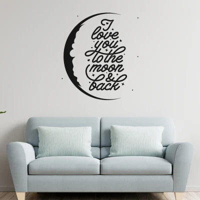Αυτοκόλλητο τοίχου - I love you